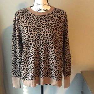 Leopard Crew Neck Sweater